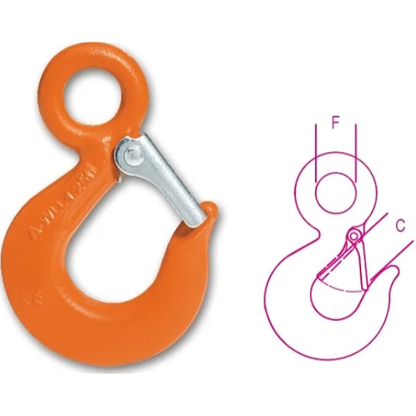 ROBUR GANCI SOLLEVAMENTO AD OCCHIO IN ACCIAIO ART.8052