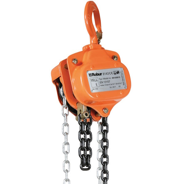 ROBUR PARANCO A CATENA ART.8143 CON CATENA DI CARICO/MANOVRA MT3