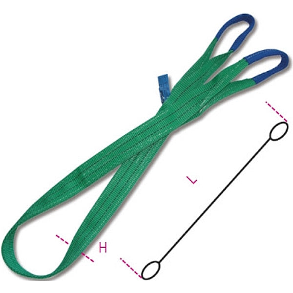ROBUR FASCIA DI SOLLEVAMENTO ART.8153 WLL KG2000 COLORE VERDE