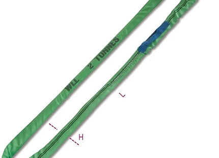 ROBUR FASCIA TONDA PER SOLLEVAMENTO ART.8173 WLL KG2000 COLORE VERDE