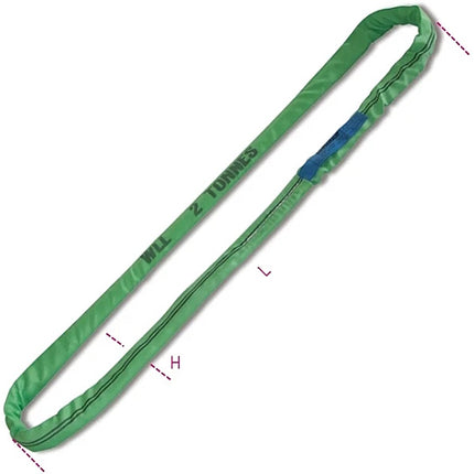 ROBUR FASCIA TONDA SOLLEVAMENTO ART.8173 WLL KG2000 VERDE MT4,0X50MM