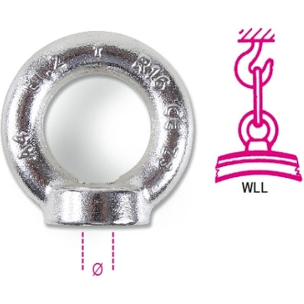 ROBUR INOX AISI 316 GOLFARI FEMMINA M 8 WFL KG140 ART.8242