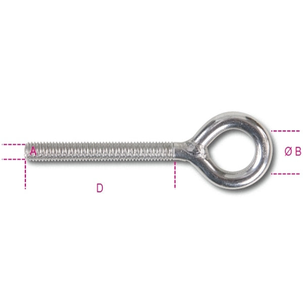 ROBUR INOX AISI 316 VITI AD OCCHIO PER TASSELLI ART.8249