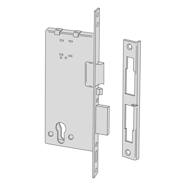 CISA ELETTROSERRATURA DA INFILARE PER MONTANTI FRONTALE MM.22