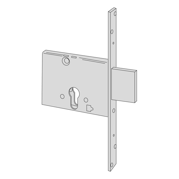 CISA SERRATURA DA INFILARE A CILINDRO YALE AMBIDESTRA