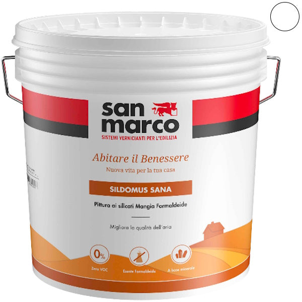 SAN MARCO SILDOMUS SANA BIANCO IDROPITTURA AI SILICATI PER INTERNO