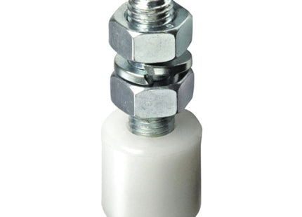 NOVA-FERR OLIVA IN NYLON CON PERNO IN ACCIAIO ZINCATO BIANCO