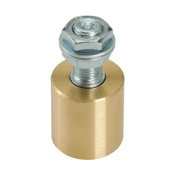 NOVA-FERR OLIVA IN OTTONE CON PERNO IN ACCIAIO ZINCATO BIANCO