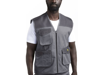 DIADORA GILET DA LAVORO VEST MOVER COLORE GRIGIO ACCIAIO TG.M