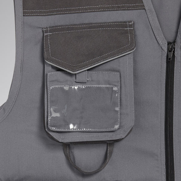 DIADORA GILET DA LAVORO VEST MOVER COLORE GRIGIO ACCIAIO
