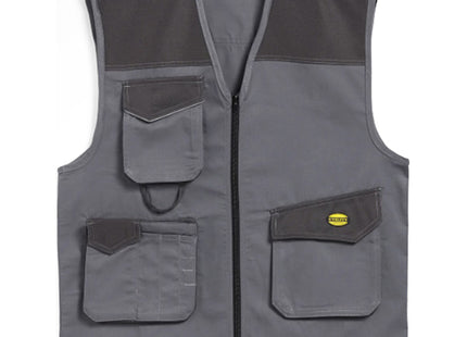 DIADORA GILET DA LAVORO VEST MOVER COLORE GRIGIO ACCIAIO TG.M