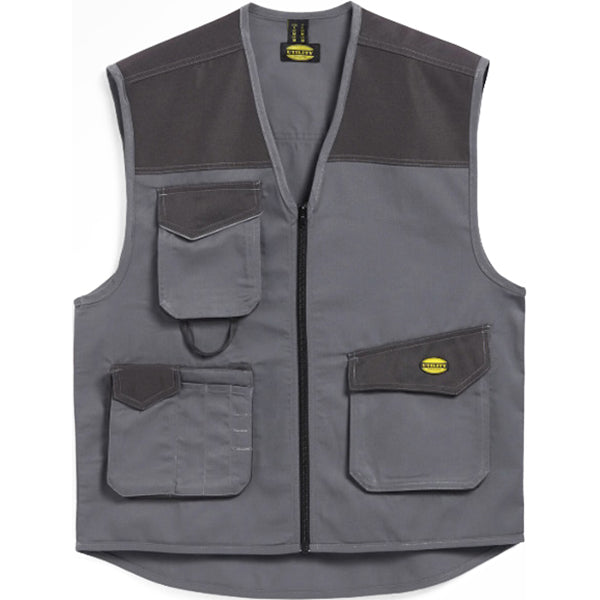 DIADORA GILET DA LAVORO VEST MOVER COLORE GRIGIO ACCIAIO