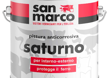 SAN MARCO SATURNO PITTURA ANTICORROSIVA ARANCIO MINIO LT0,5
