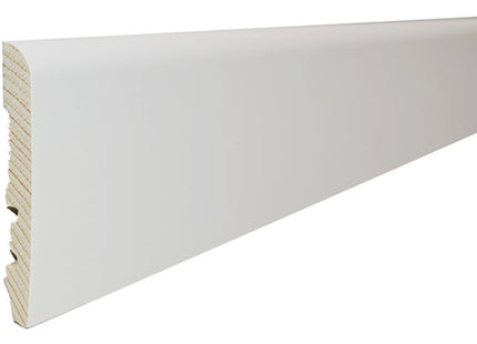 PIRCHER BATTISCOPA IN ABETE GIUNTATO RIVESTITO BIANCO MM10X70X2250