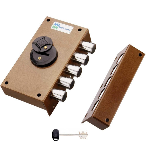 MOTTURA SERRATURA APPLICARE DOPPIA MAPPA LATERALE ENTRATA MM42 20.507