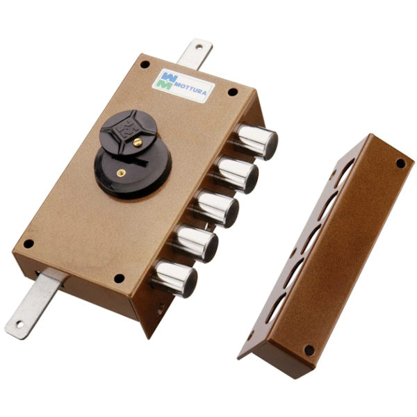 MOTTURA SERRATURA APPLICARE DOPPIA MAPPA TRIPLICE ENTRATA MM42 20.527