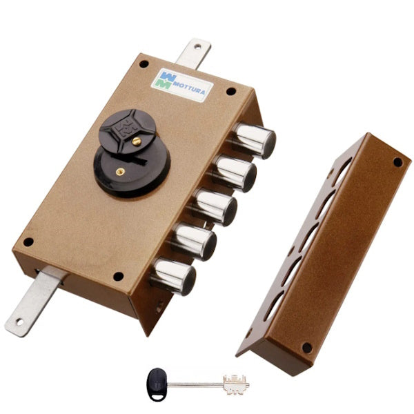 MOTTURA SERRATURA APPLICARE DOPPIA MAPPA TRIPLICE ENTRATA MM42 20.527