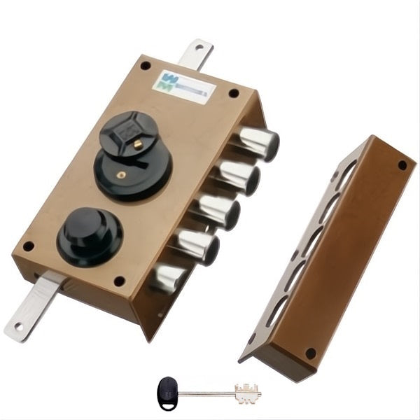 MOTTURA SERRATURA APPLICARE DOPPIA MAPPA TRIPLICE ENTRATA MM42 20.537