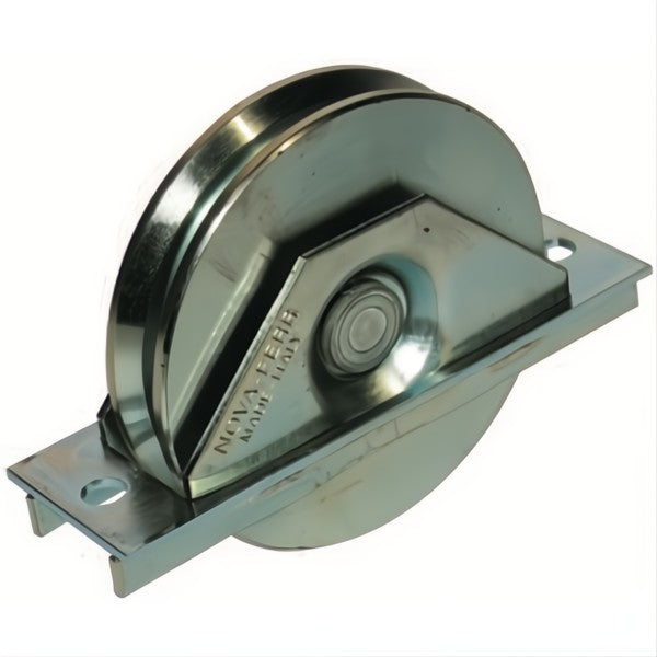 NOVA-FERR RUOTA ZINCATA GOLA AD Y CON 2 CUSCINETTI SUPPORTO PIASTRA