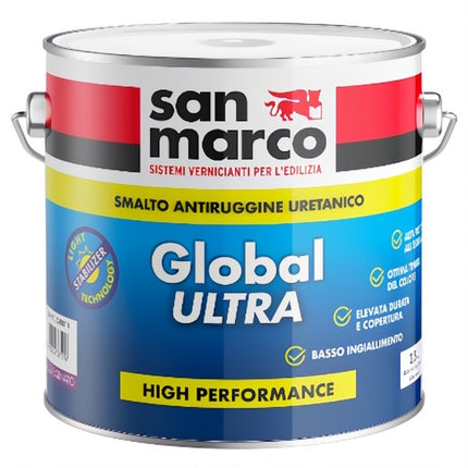 SAN MARCO GLOBAL ULTRA GL 25 SMALTO SATINATO BIANCO LT2,5