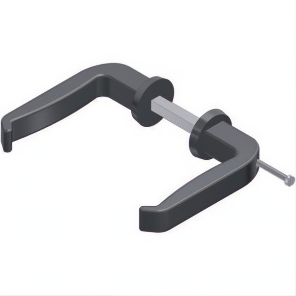 NOVA-FERR MANIGLIA IN LEGA VERNICIATA NERA CON VITE PER PORTE