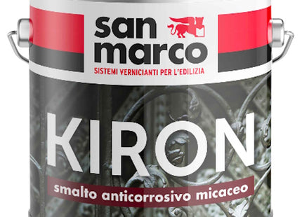 SAN MARCO KIRON SMALTO MICACEO GRANA GROSSA VERDE ZINCO LT0,75
