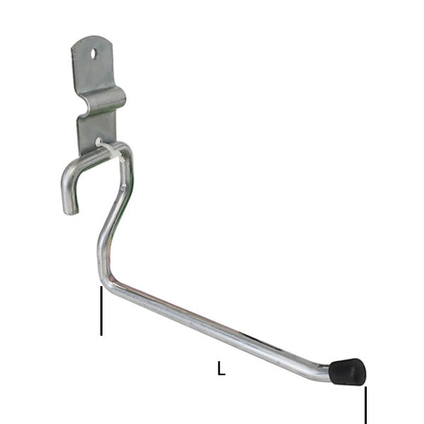 MINUTEX PORTATUTTO DA PARETE DIRITTO IN ACCIAIO ZINCATO BIANCO