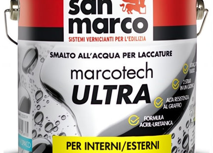 SAN MARCO MARCOTECH ULTRA AU10 SMALTO OPACO BIANCO LT2,5