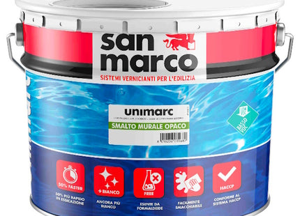 SAN MARCO UNIMARC SMALTO MURALE OPACO BIANCO LT10