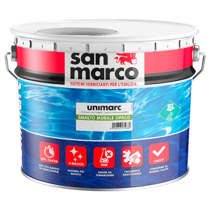 SAN MARCO UNIMARC SMALTO MURALE OPACO BIANCO LT10
