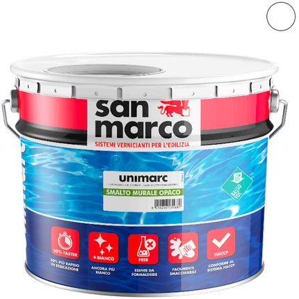 SAN MARCO UNIMARC SMALTO MURALE OPACO BIANCO LT10