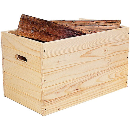 PIRCHER BAULE IN LEGNO MASSICCIO GREZZO MM 800X400X400H*
