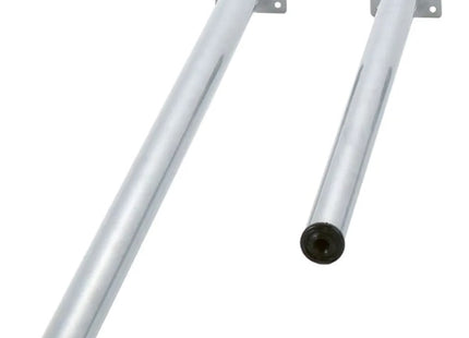 PIRCHER GAMBA PER TAVOLO TONDA IN METALLO COLORE ARGENTO D.MM30