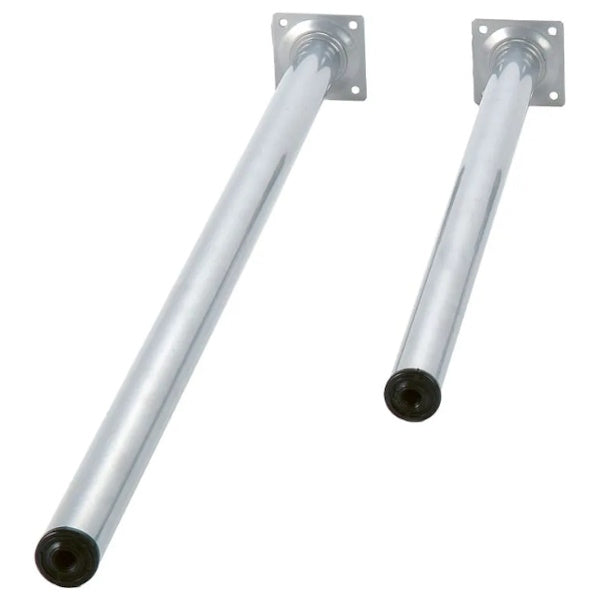 PIRCHER GAMBA PER TAVOLO TONDA IN METALLO COLORE ARGENTO D.MM30