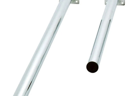 PIRCHER GAMBA PER TAVOLO TONDA IN METALLO COLORE CROMATO LUCIDO D.MM30