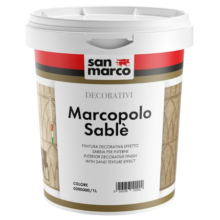 SAN MARCO MARCOPOLO SABLE&apos; ARGENTO FINITURA DECORATIVA EFFETTO SABBIA