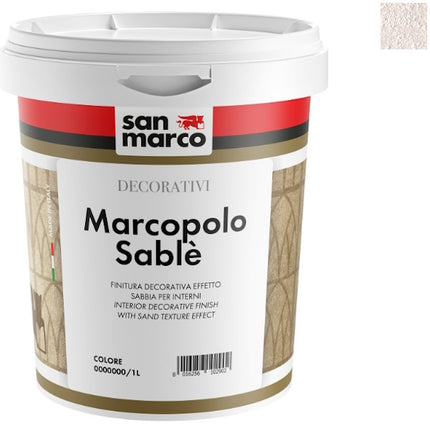 SAN MARCO MARCOPOLO SABLE&apos; ARGENTO FINITURA DECORATIVA EFFETTO SABBIA