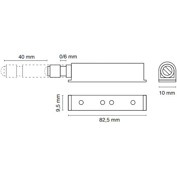 METAL STYLE PREMI/APRI CON MAGNETE IN PLASTICA  MM120X75