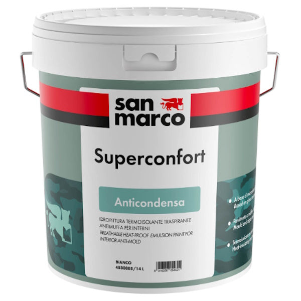 SAN MARCO SUPERCONFORT BIANCO IDROPITTURA TERMOISOLANTE ANTIMUFFA
