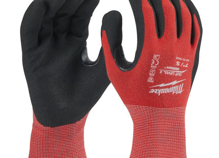 MILWAUKEE GUANTI MOD. CUT B GLOVES COLORE ROSSO/NERO