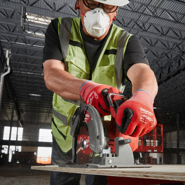 MILWAUKEE GUANTI MOD. CUT B GLOVES COLORE ROSSO/NERO