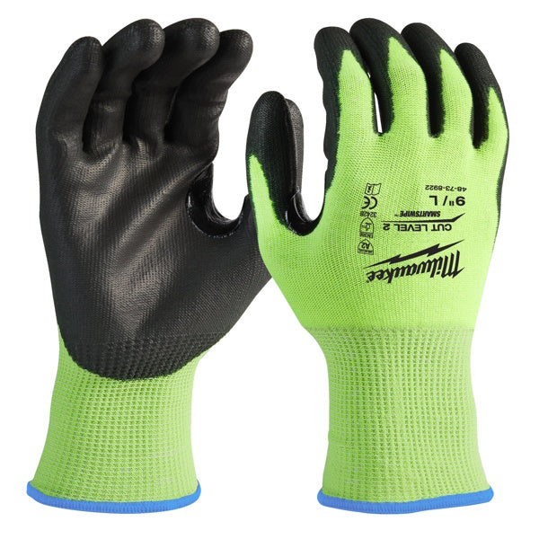 MILWAUKEE GUANTI MOD. HI-VIS CUT B GLOVES COLORE GIALLO/NERO