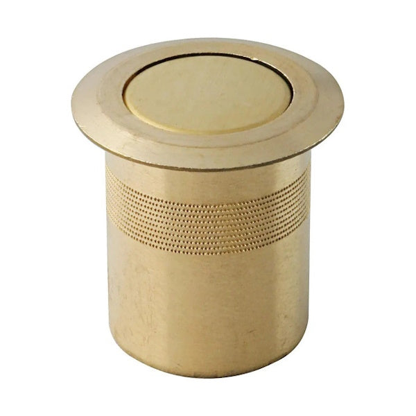 POZZETTO PAVIMENTO ANTIPOLVERE IN OTTONE CON MOLLA IN ACCIAIO INOX