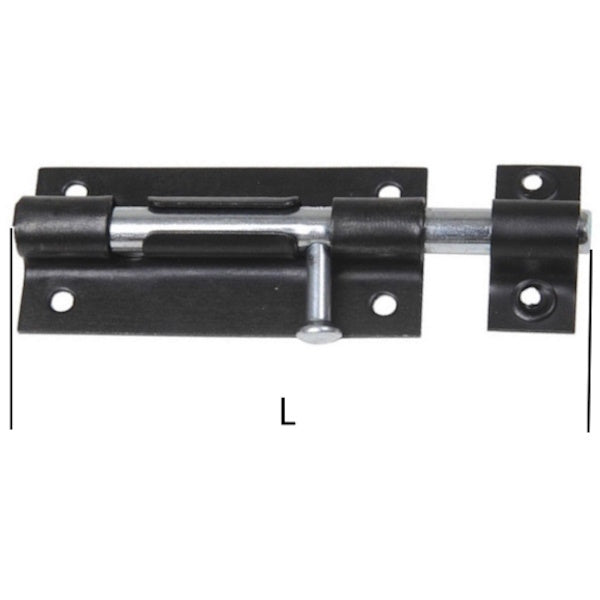 MINUTEX CATENACCIO A CANNONE IN ACCIAIO ZINCATO NERO