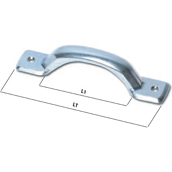 MINUTEX MANIGLIE IMBUTITE IN ACCIAIO ZINCATO BIANCO CONF.DA PZ2