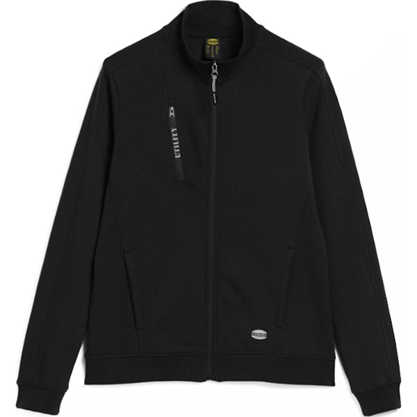 DIADORA FELPA DONNA DA LAVORO SWEATSHIRT FZ ATHENA NERO