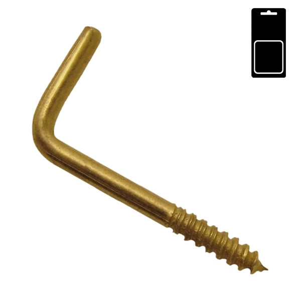 SODIFER CANCANI A VITE PER LEGNO IN FERRO OTTONATO IN CONF.BLISTER