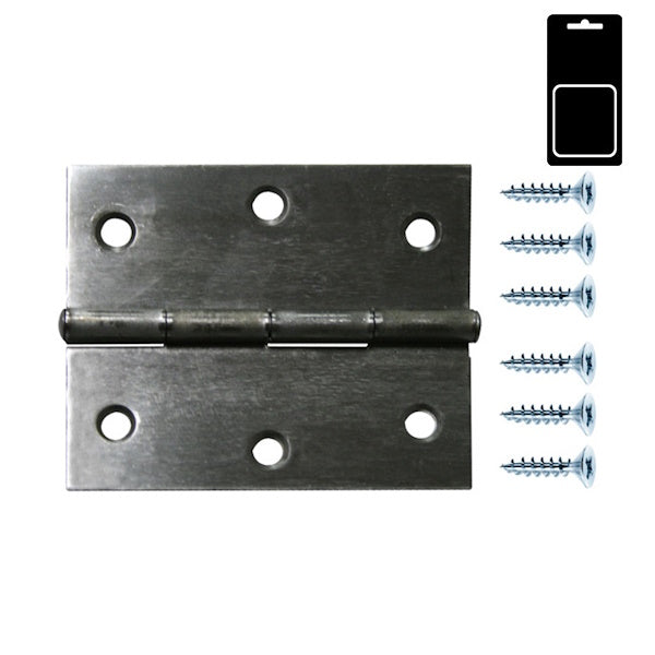 SODIFER CERNIERE QUADRE IN FERRO LUCIDO CON VITI IN BLISTER