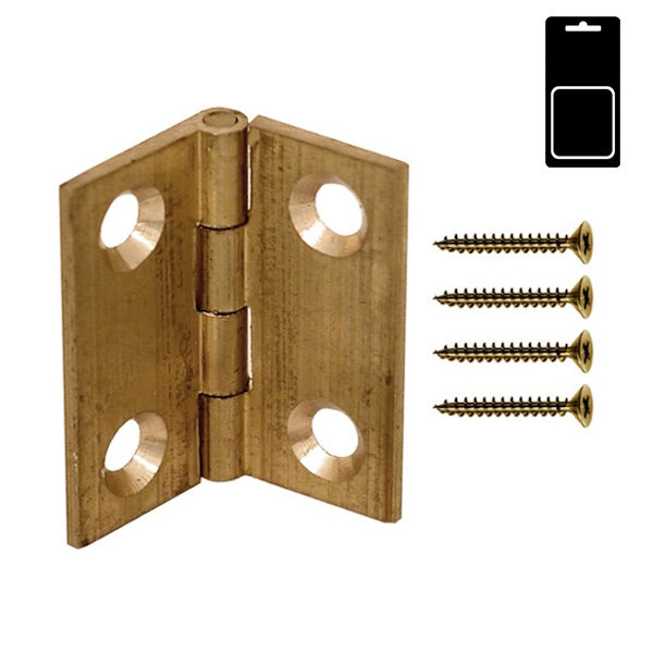 SODIFER CERNIERE A LIBRO ALI PIANE IN OTTONE CON VITI IN BLISTER DA PZ2