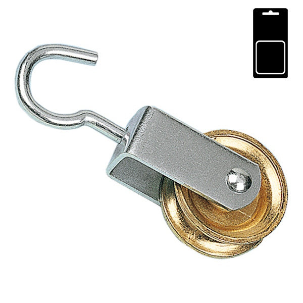 SODIFER CARRUCOLA CON GANCIO ZINCATA PULEGGIA IN LEGA